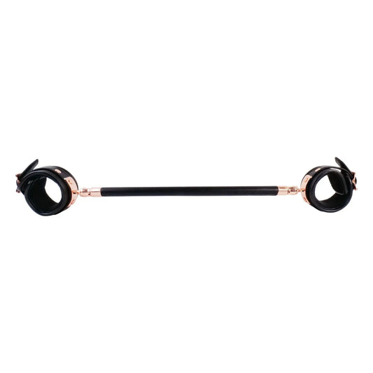 Bondage toy 17.5’’ spreader bar & leather cuffs