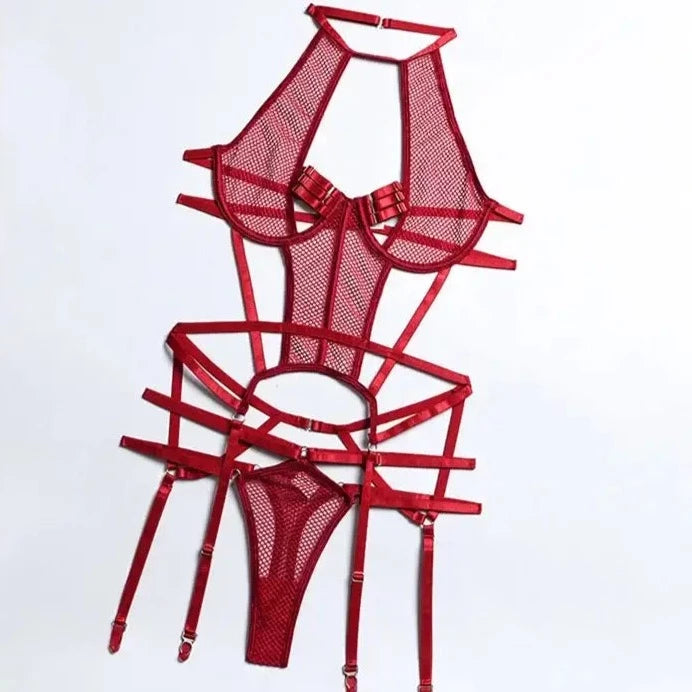 $20 menu clothing 2-piece enchantress mesh lingerie set