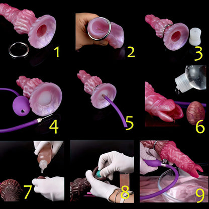 Dildos toy fantasy alien pneumatic ovipositor dildo (5