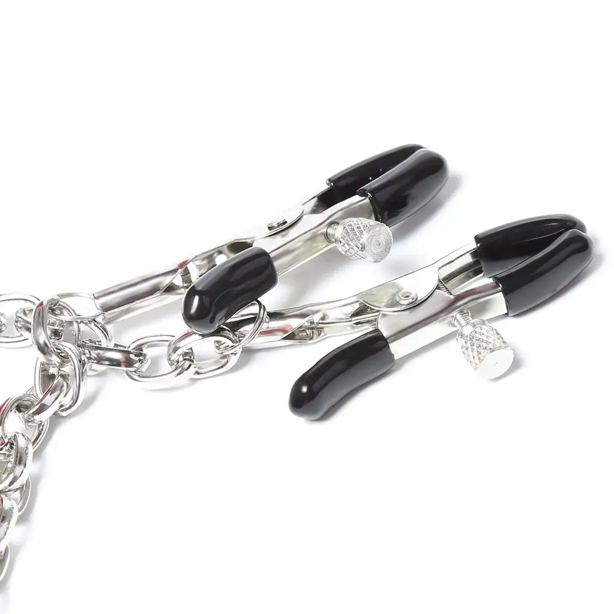 Nipple play toy adjustable clamps w/ chain (2 colors)