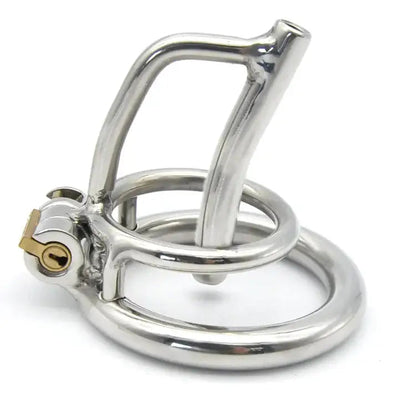 Chastity toy chaste bird stainless steel cum-thru penis