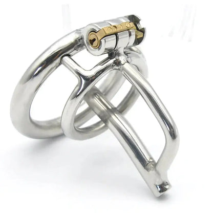 Chastity toy chaste bird stainless steel cum-thru penis