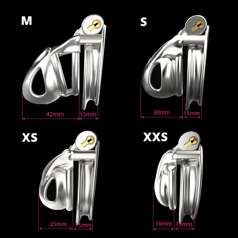 Chastity toy chaste bird stainless steel python v7.0 male