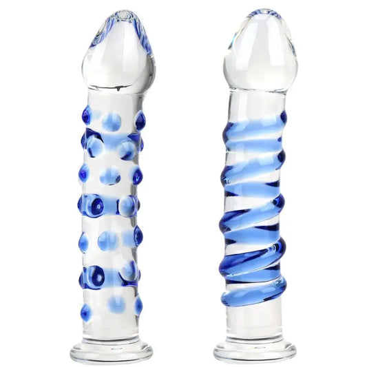 Dildos toy crystal and blue glass (2 styles)