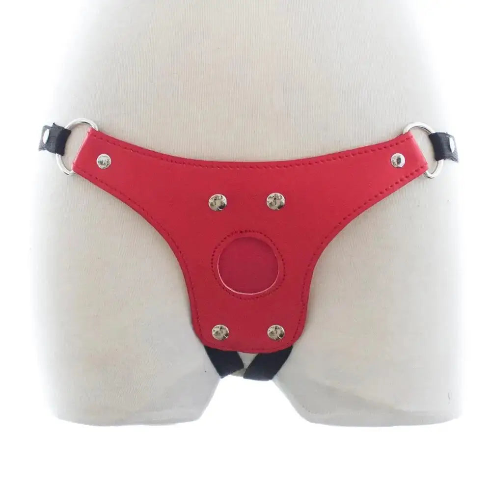 Strap-on toy daring crotchless dildo harness (2 colors)
