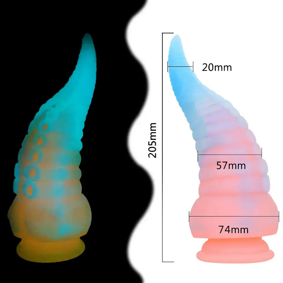 Dildos toy glow-in-the-dark octopus tentacle fantasy dildo