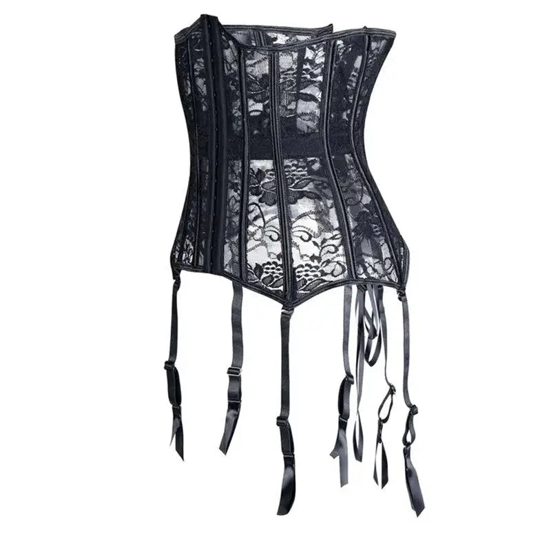 Gothic Romance Lace Underbust Corset - Affordable Dungeon