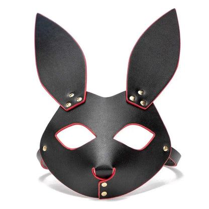 Wearables clothing leather animal masks in black or red (16