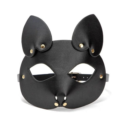 Wearables clothing leather animal masks in black or red (16