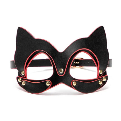 Wearables clothing leather animal masks in black or red (16