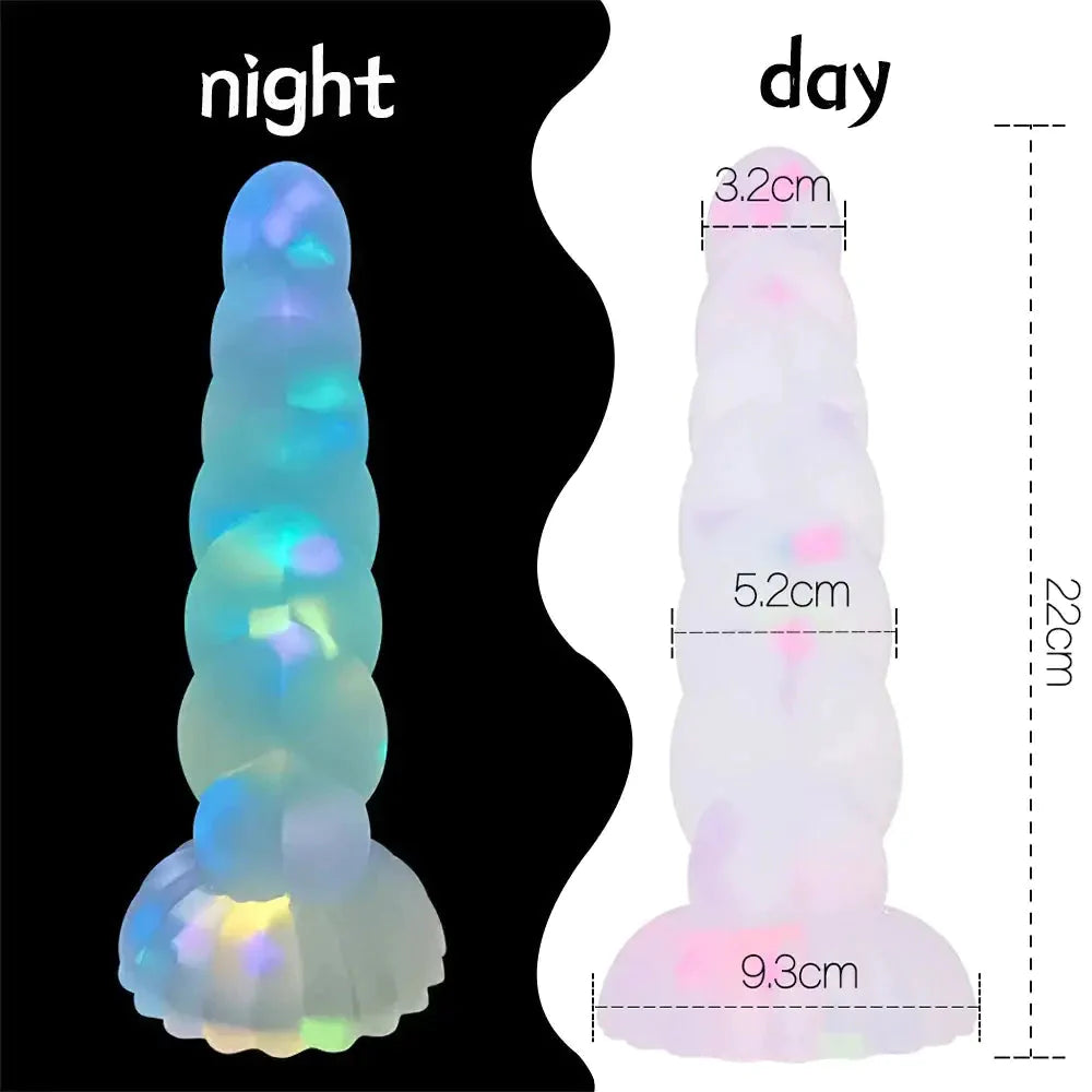 Dildos toy sparkle joy glow-in-the-dark dildo (2 sizes)