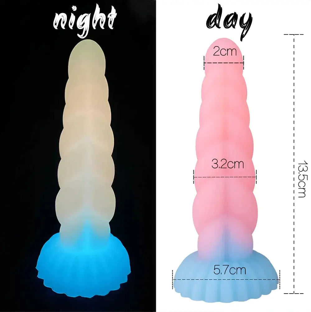 Dildos toy sparkle joy glow-in-the-dark dildo (2 sizes)