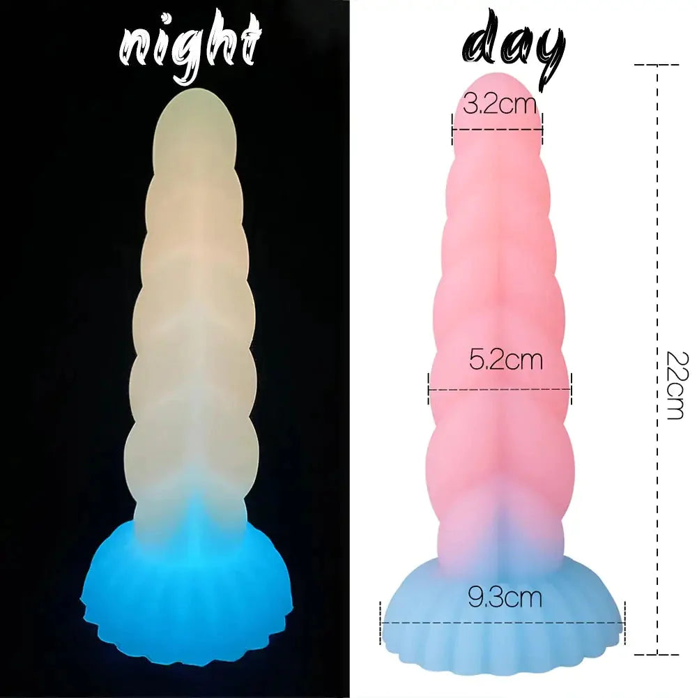 Dildos toy sparkle joy glow-in-the-dark dildo (2 sizes)