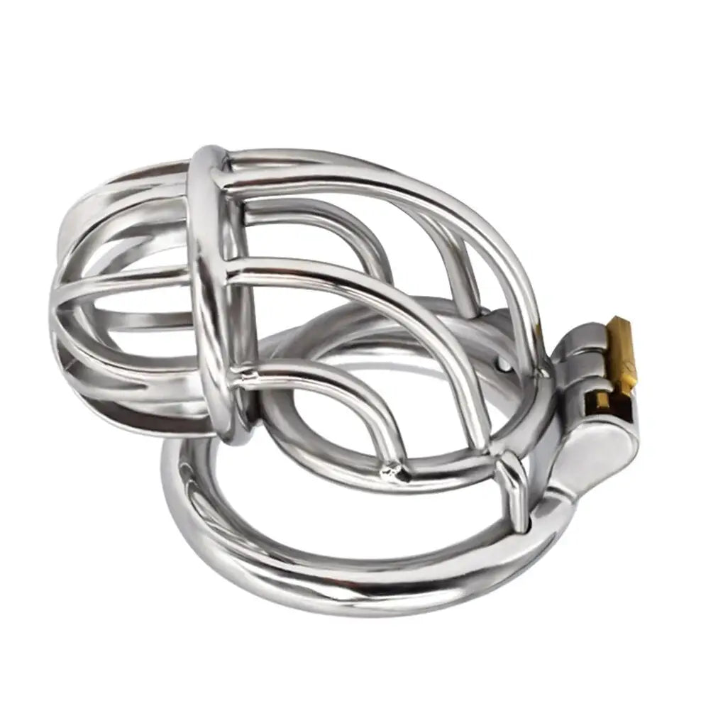 Chastity toy lockable stainless steel cock cage