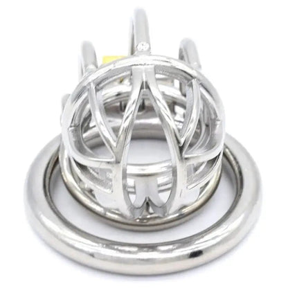 Chastity toy lockable stainless steel cock cage