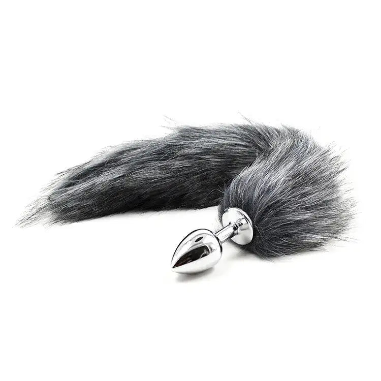 Anal play toy luxurious faux fox tail butt plug (5 colors)