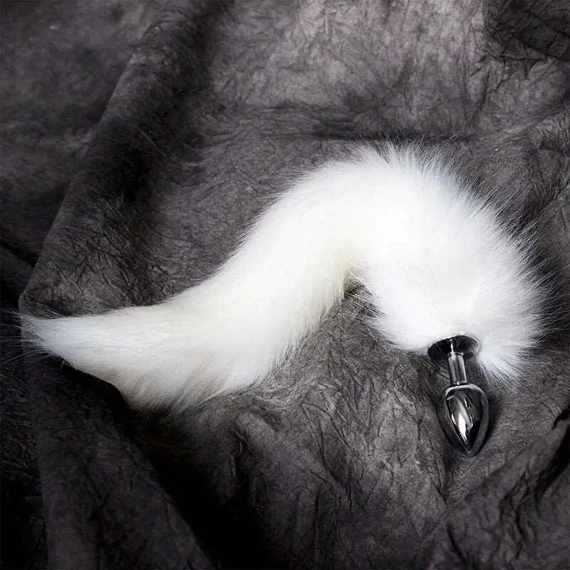 Anal play toy luxurious faux fox tail butt plug (5 colors)