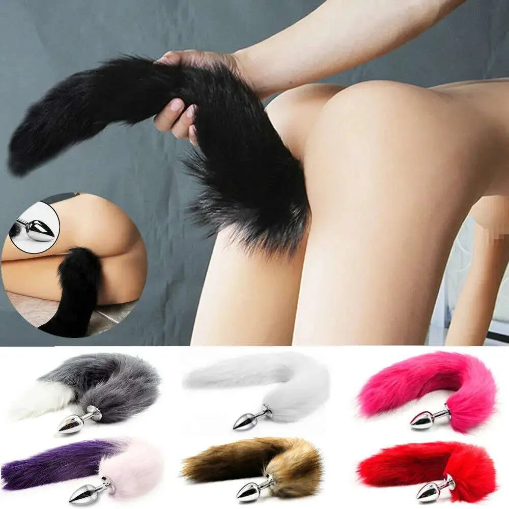 Fox Tail Butt Plug Pet Play Anal Trainers