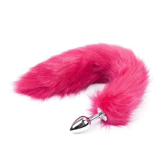 Anal play toy luxurious faux fox tail butt plug (5 colors)