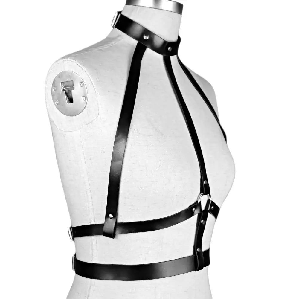 Wearables jewelry minimal pu leather harness