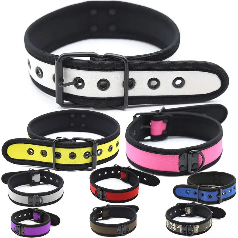 Wearables clothing neoprene pet collars (9 colors)