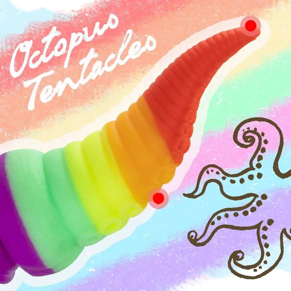 Dildos toy octopus tentacle fantasy dildo (7 colors)