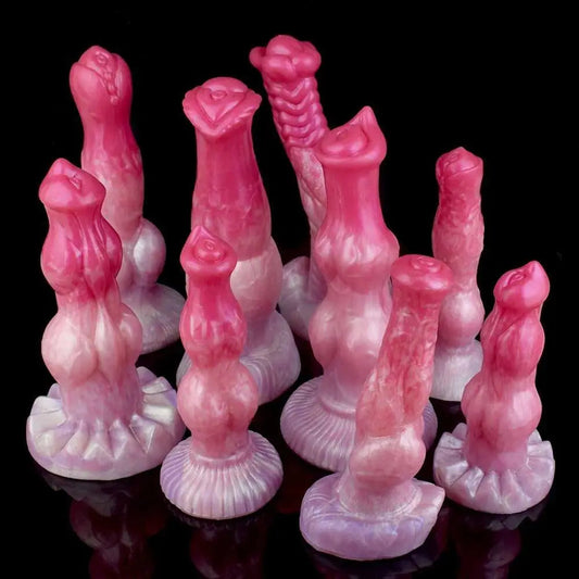 Dildos toy peach witch color fantasy dildo w/ suction cup