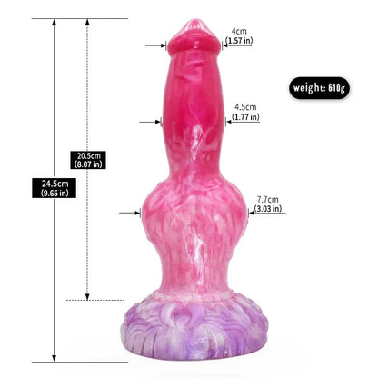 Dildos toy peach witch color fantasy dildo w/ suction cup