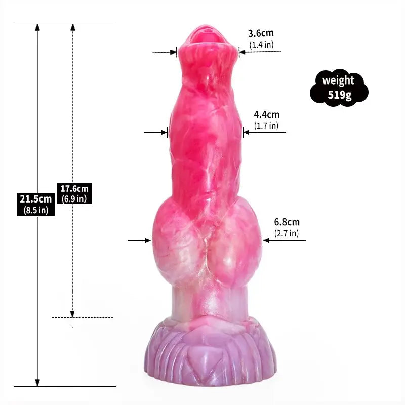 Dildos toy peach witch color fantasy dildo w/ suction cup