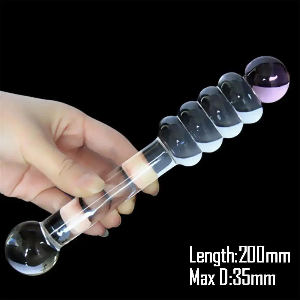 Dildos toy beaded borosilicate glass (4 styles)