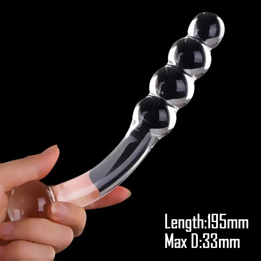 Dildos toy beaded borosilicate glass (4 styles)