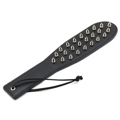 Impact play toy sharp spiked pu leather paddle