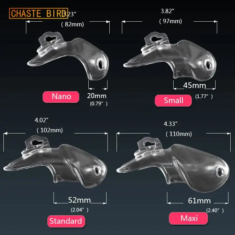 Chastity toy chaste bird resin male device (4 colors 4