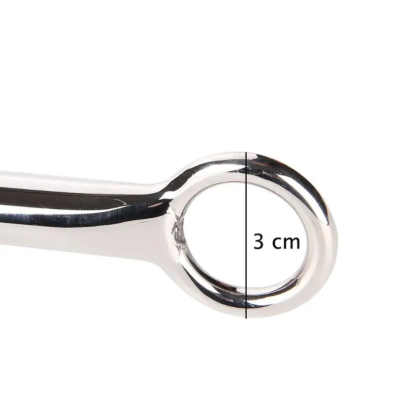 Anal play toy stainless steel hook 1.1875’’ ball