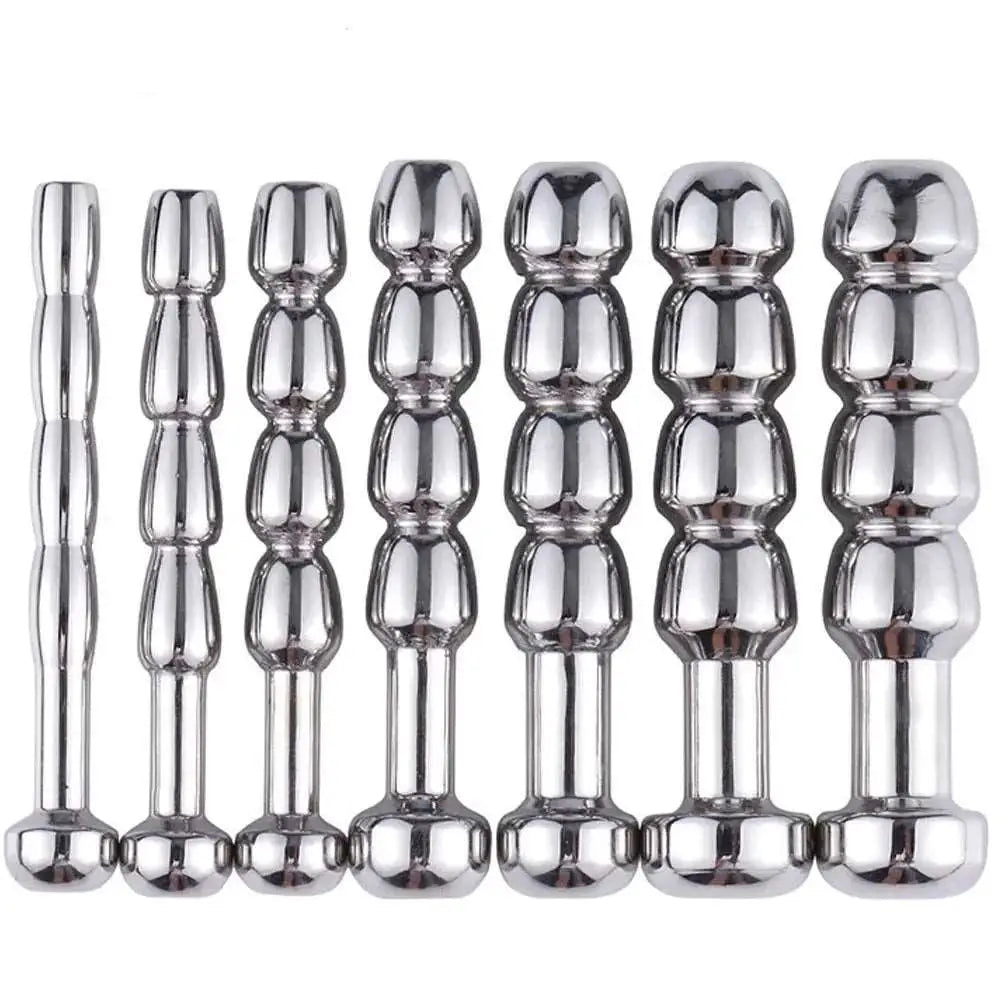 Sounding & urethral play toy cum-thru penis plugs (7 sizes)