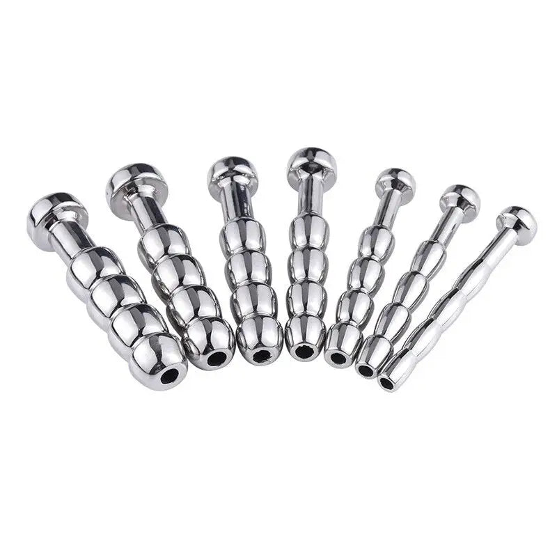 Sounding & urethral play toy cum-thru penis plugs (7 sizes)