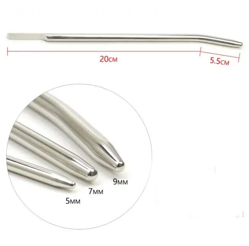 Sounding & urethral play toy stainless steel dilator