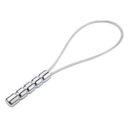 Impact play toy stainless steel wire whip