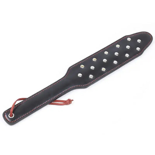 Impact play toy studded pu leather paddle