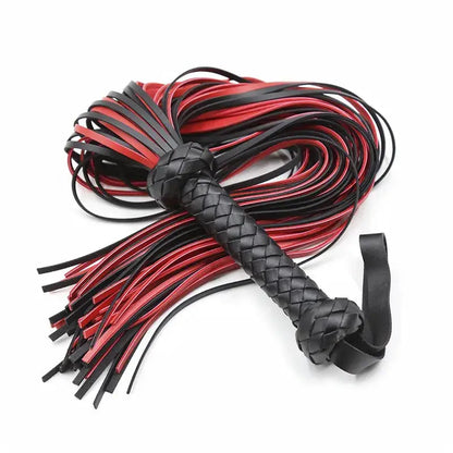 Impact play toy vegan pu leather flogger