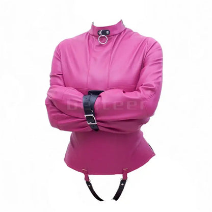 Straitjackets toy whispering rose pu leather straitjacket