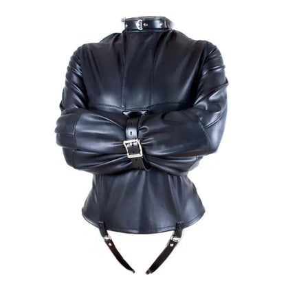 Straitjackets toy whispering rose pu leather straitjacket