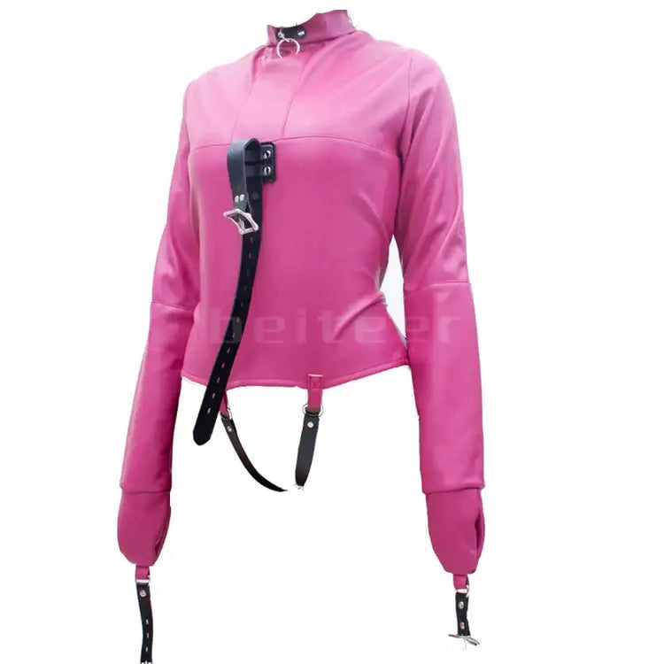 Straitjackets toy whispering rose pu leather straitjacket